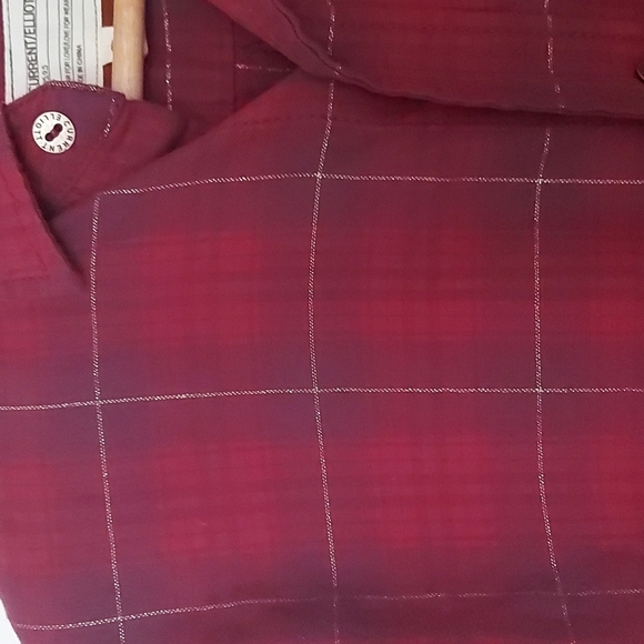 Current/Elliott The Prep School Fray Shirt Cotton Flannel Button Down Si… - Picture 6 of 8